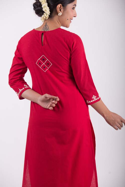 Urmul Desert Crafts- "Sindhur" Sindhi Kurta - Image 8