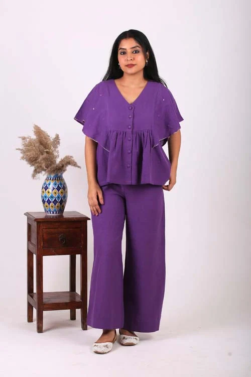 Urmul Desert Crafts- "THAR TWRIL" Handloom Ruffle Top - Image 2