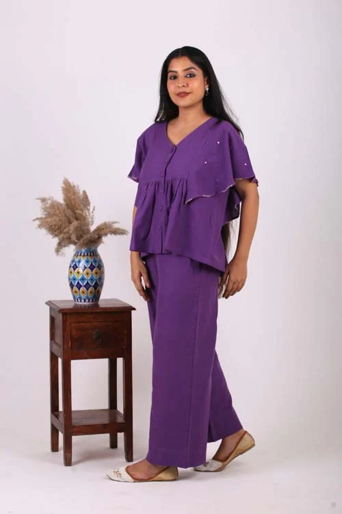 Urmul Desert Crafts- "THAR TWRIL" Handloom Ruffle Top - Image 4