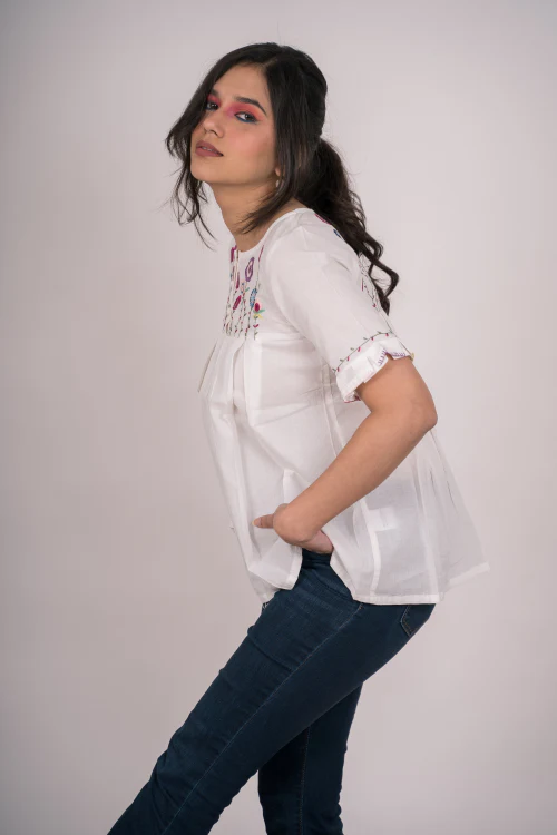 Urmul 'Samaa' Pure Cotton Top