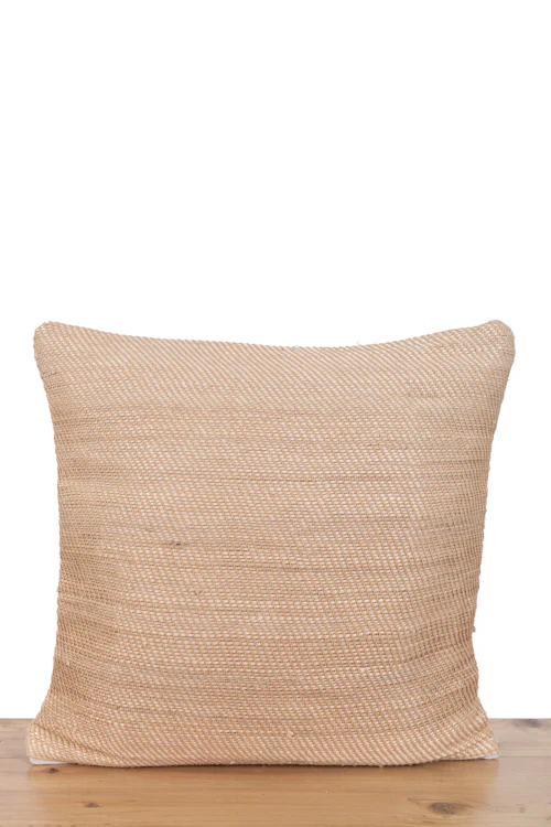 Veni Hand-Woven Cushion Cover (Single Pc)-Beige - Image 4
