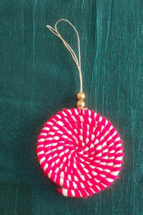 Whe Candy Macrame Christmas Charm Combo Of 3 - Image 2
