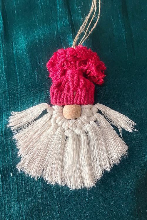 Whe Gnome Macrame Christmas Charm Combo Of 3 - Image 2