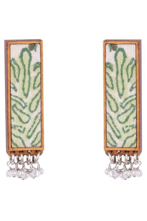 WHE Green Repurposed Fabric And Wood Studs - Image 8