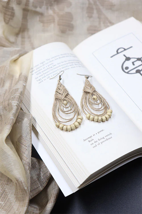 Whe Handmade Jute Earring - Image 3