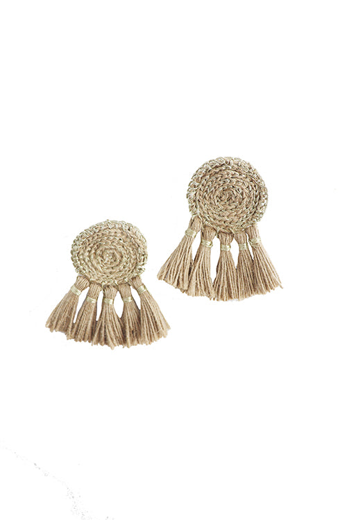 Whe Jute Tassel Earring - Image 2