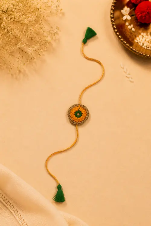 WHE Set Of 3 Handmade Crochet Rakhi Combo - Image 3
