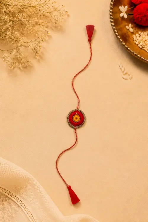 WHE Set Of 3 Handmade Crochet Rakhi Combo - Image 5
