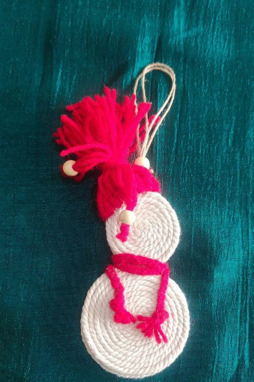 Whe Snowman Macrame Christmas Charm Combo Of 3 - Image 2