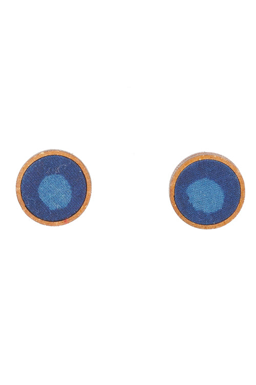 Whebyabira Mdf Blue Kalamkari Earring - Image 2