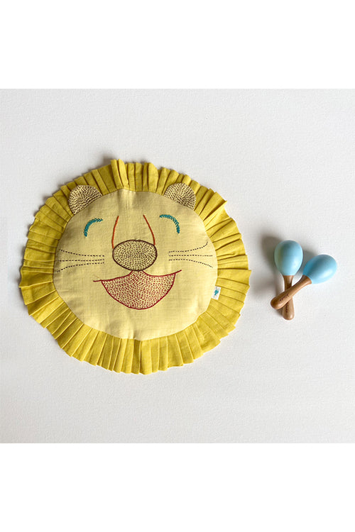 Whitewater Kids Organic Gift Set - Zoo Dohar And Mustard Seed Pillow With Maracas - Image 4
