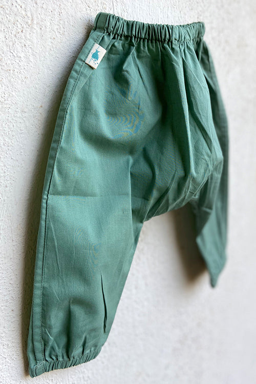 Whitewater Kids Unisex Organic Koi Mint Jhabla with Mint Pants - Image 4