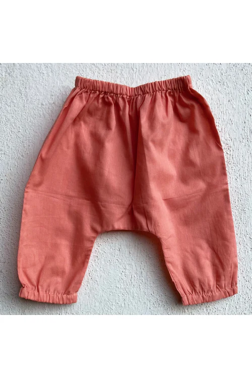 Whitewater Kids Unisex Organic Koi Peach Kurta Top With Pants - Image 5