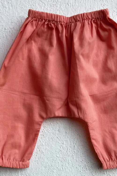 Whitewater Kids Unisex Organic Koi Peach Kurta Top With Pants - Image 7